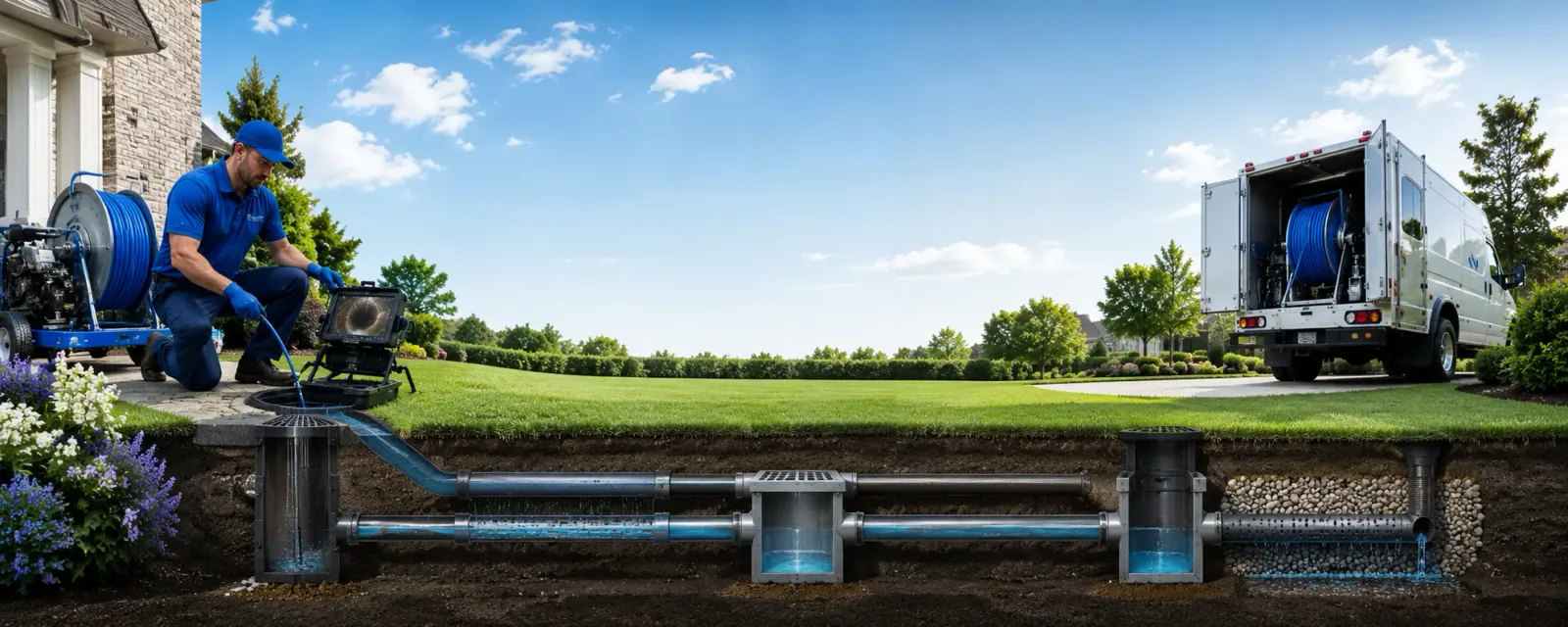Outdoor drain cleaning information for Brodheadsville, PA